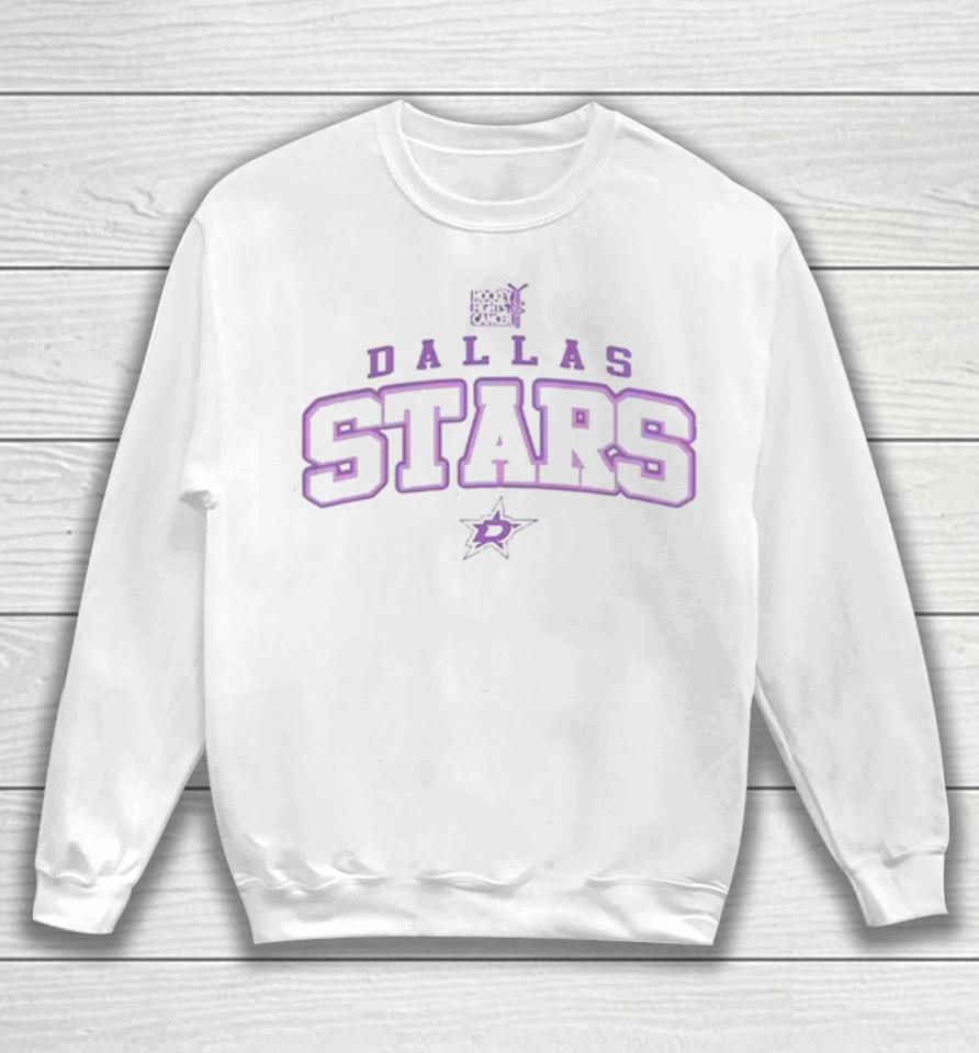 Dallas Stars Levelwear Hockey Fights Cancer Richmond Sweatshirt
