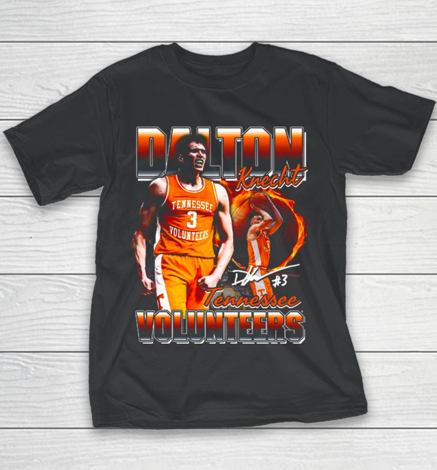 Dalton Knecht Tennessee Volunteers Basketball Vintage Icon Youth T-Shirt