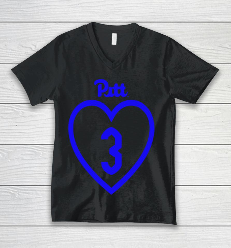 Damar Hamlin Pitt Players Pitt Love 3 Unisex V-Neck T-Shirt