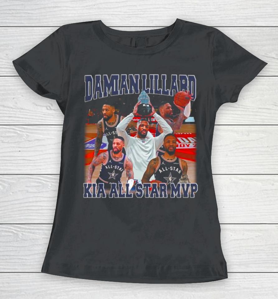 Damian Lillard Kia All Star Mvp Bootleg Vintage Women T-Shirt