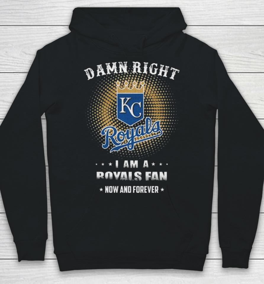 Damn Right I Am A Kansas City Royals Logo Fan Now And Forever 2024 Hoodie