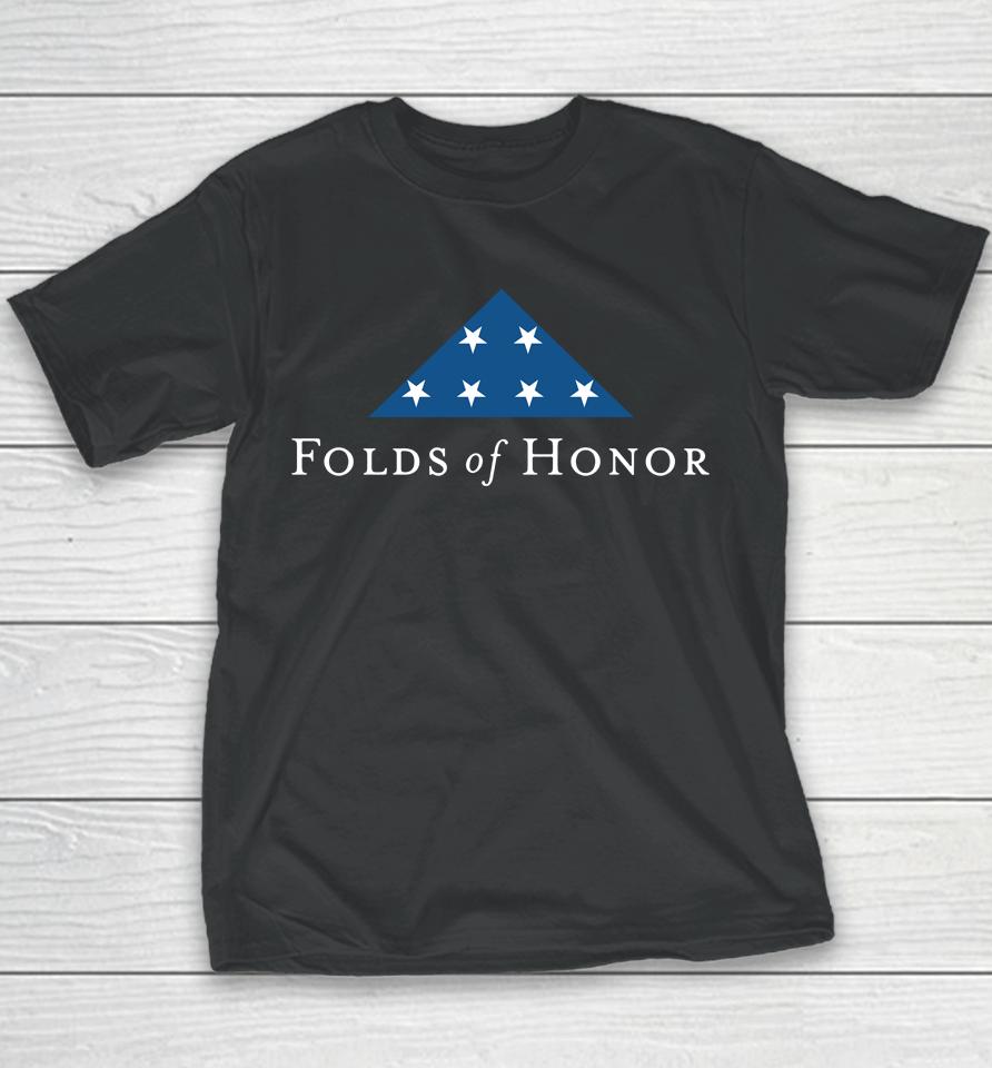 Dan Bongino Folds Of Honor Merch Unrl Sueded Red Ron Filipkowski Youth T-Shirt