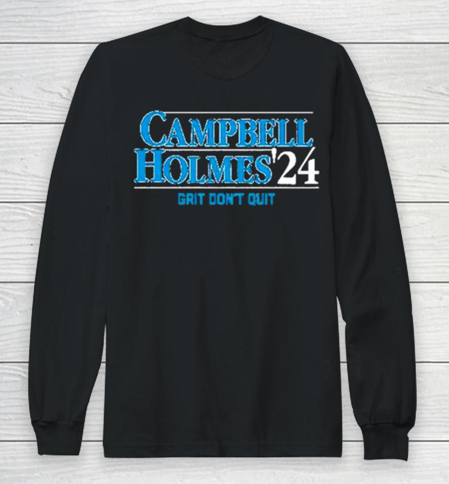 Dan Campbell Detroit Football Brad Holmes ’24 Long Sleeve T-Shirt