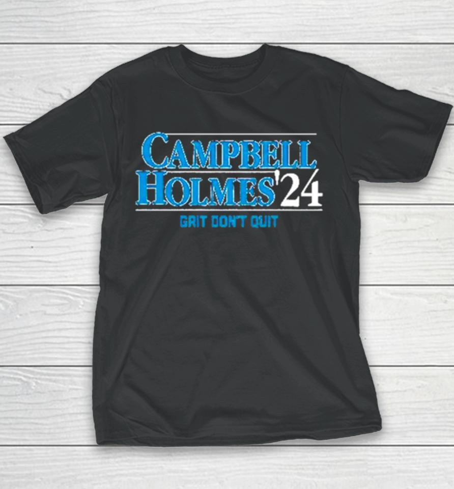 Dan Campbell Detroit Football Brad Holmes ’24 Youth T-Shirt