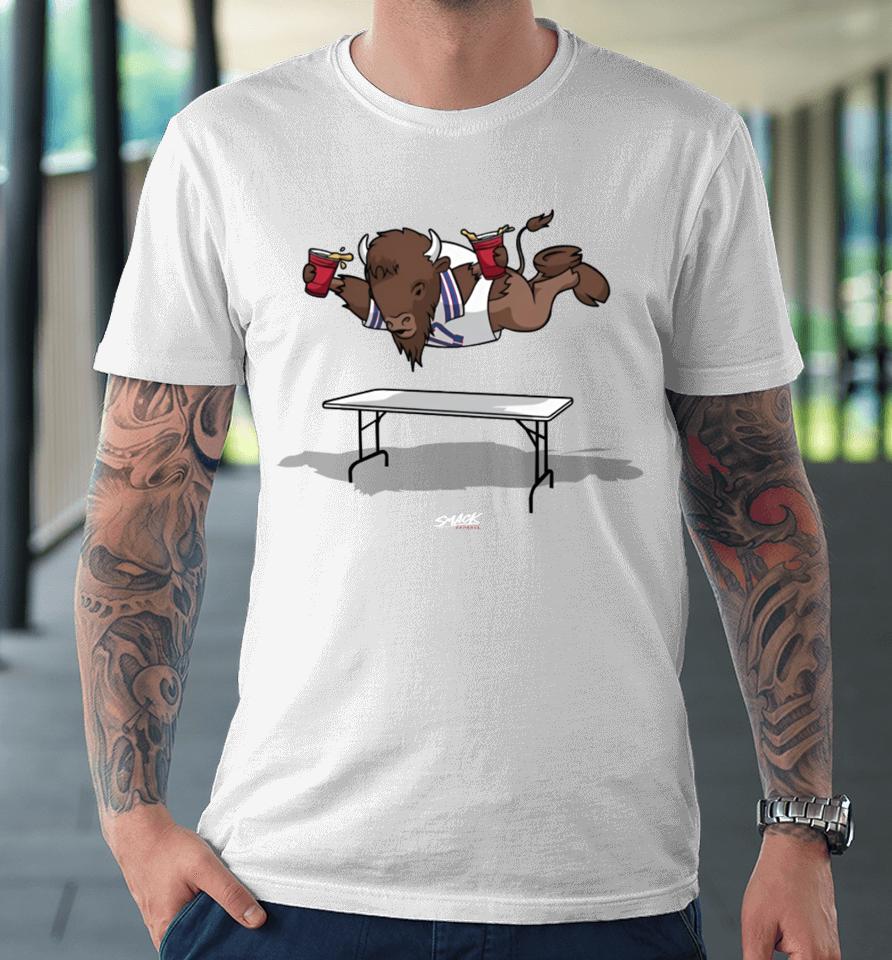 Dan Mitchell Wearing Smash Tables Buffalo Premium T-Shirt