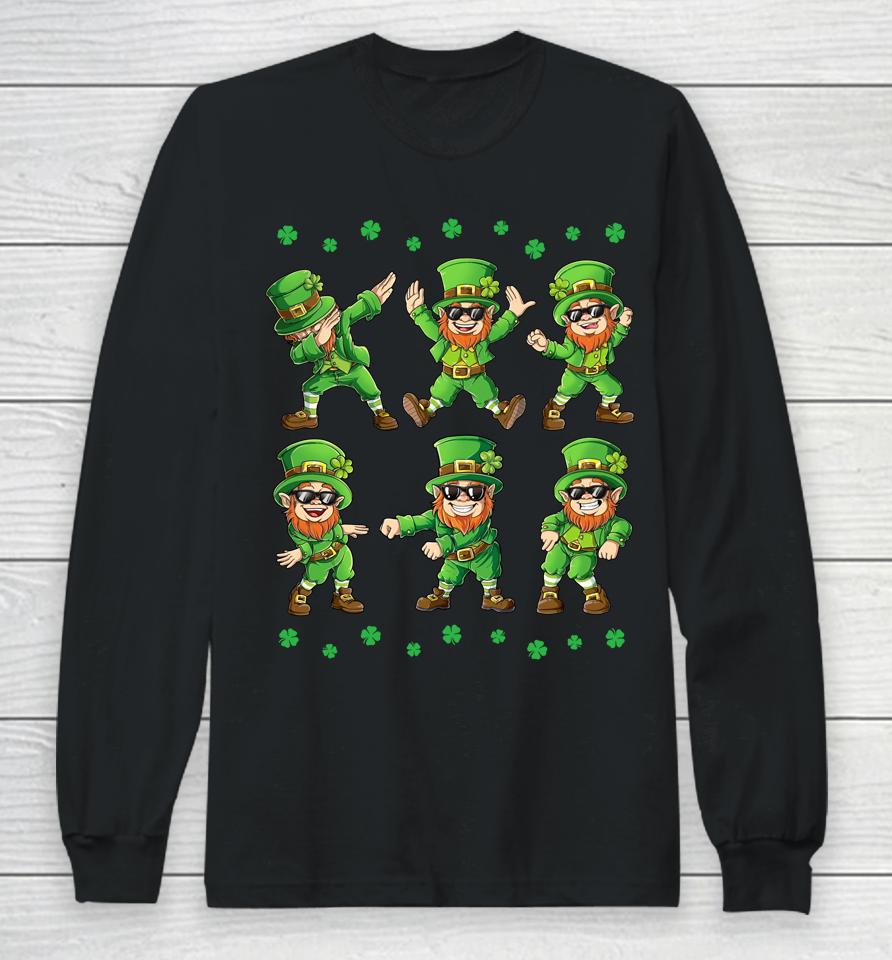 Dancing Leprechauns St Patrick's Day Long Sleeve T-Shirt
