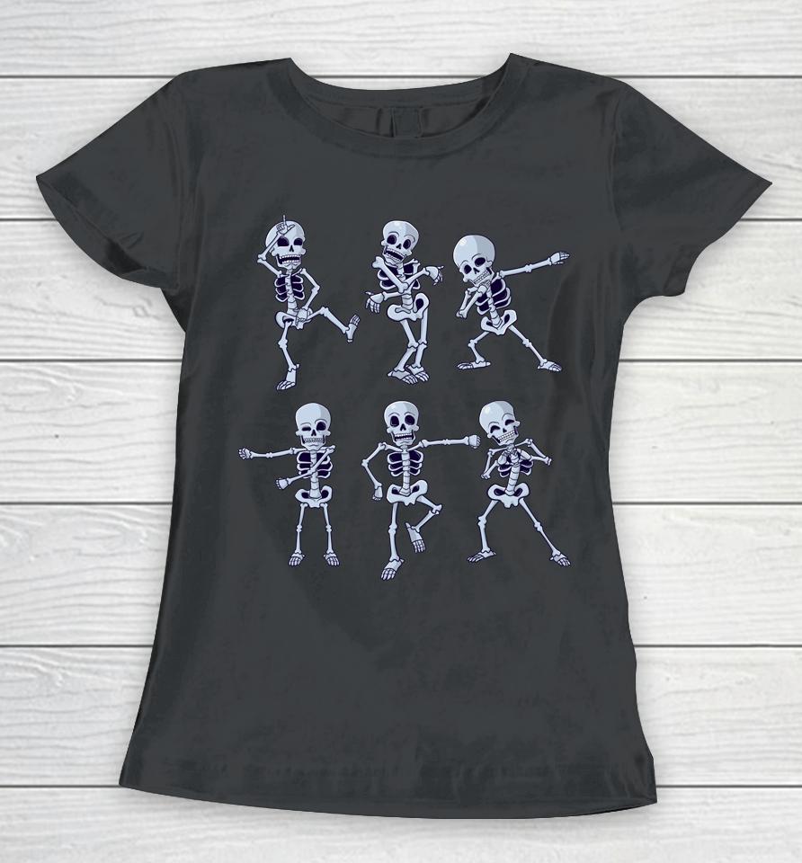 Dancing Skeletons Dabbing Skeleton Dab Boys Girls Halloween Women T-Shirt