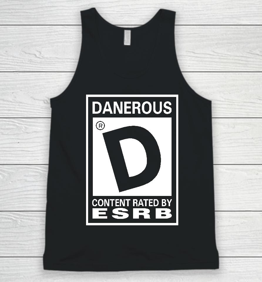 Danerous Content Rated By Esrb Unisex Tank Top