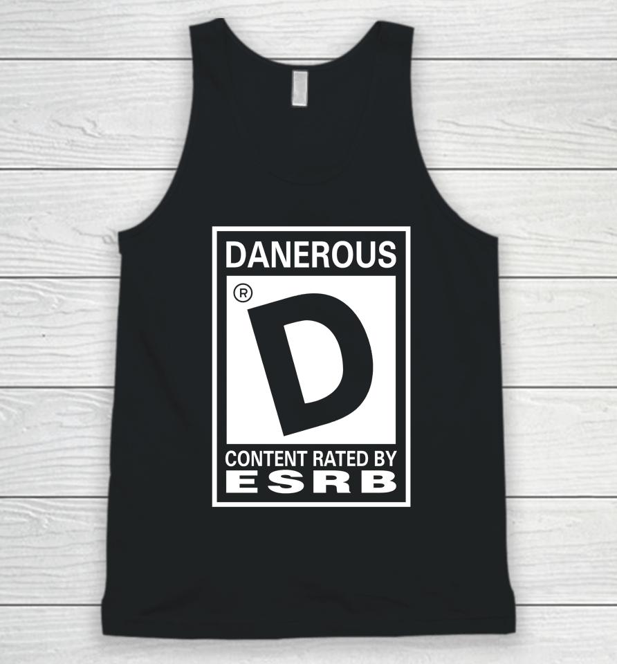 Danerous Content Rated By Esrb Unisex Tank Top