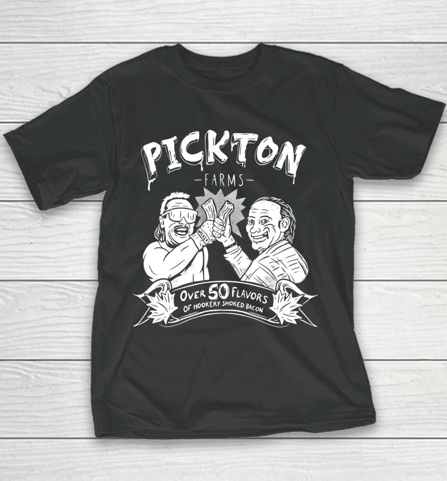 Danger Cats Comedy Pickton Farms Over 50 Flavors Of Hickory Smoked Bacon Youth T-Shirt