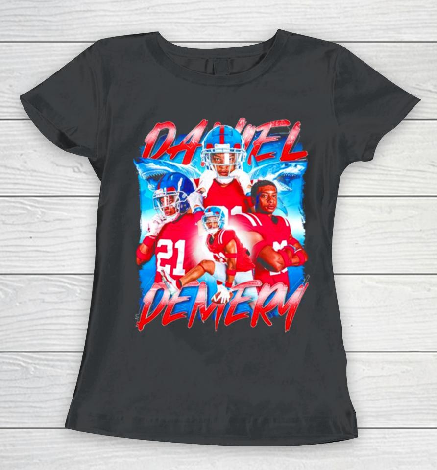 Daniel Demery Ole Miss Rebels Vintage Women T-Shirt