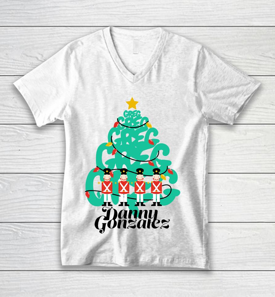 Danny Gonzalez Merch Greg Tree Christmas Unisex V-Neck T-Shirt