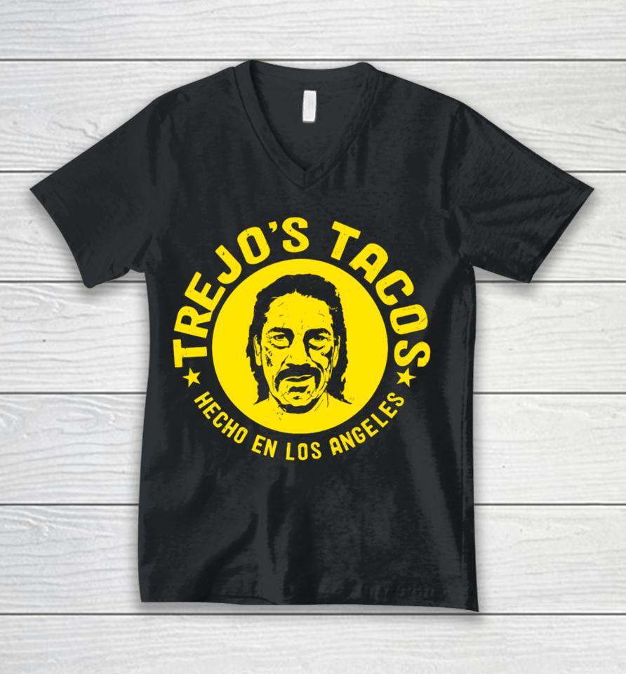 Danny Trejo's Tacos Hecho En Los Angeles Unisex V-Neck T-Shirt