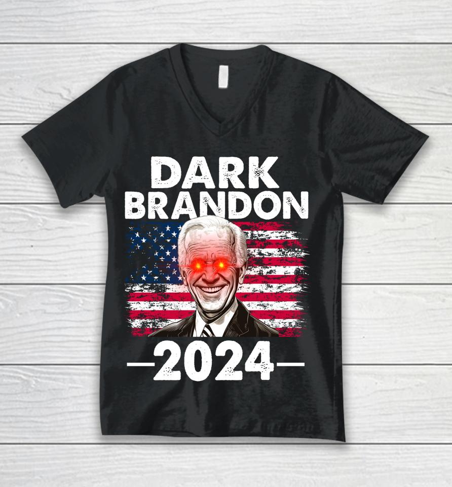 Dark Brandon Biden 2024 Unisex V-Neck T-Shirt