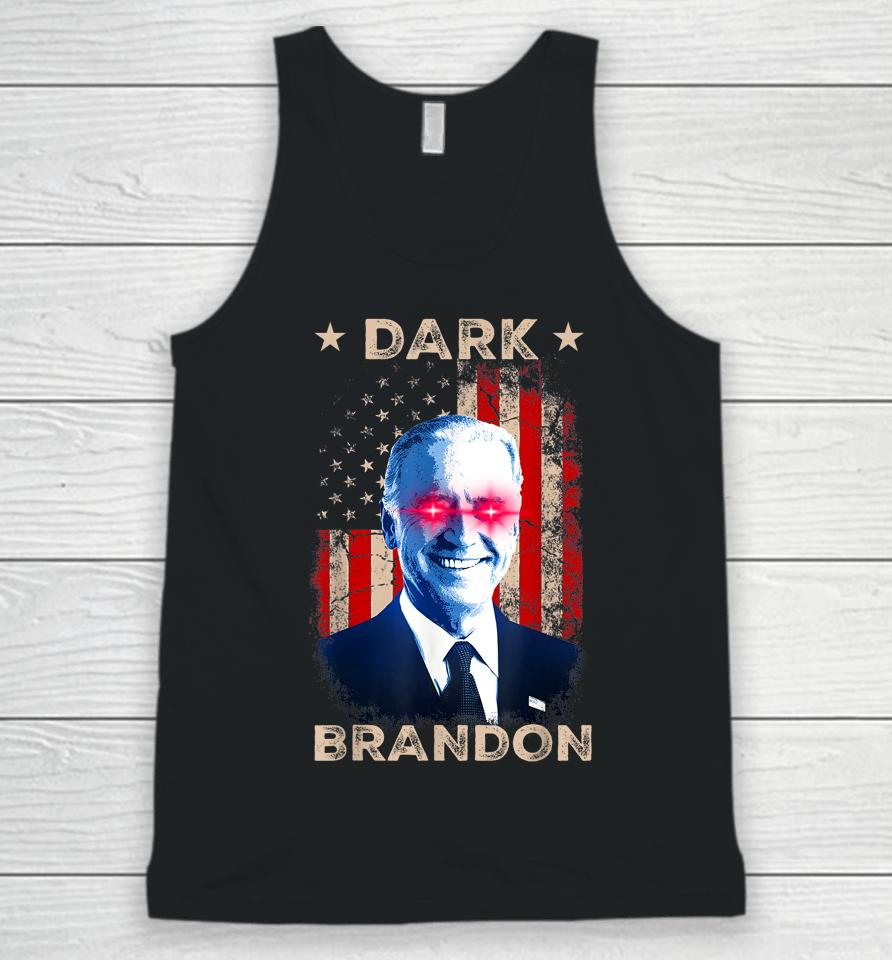 Dark Brandon Biden Saving Funny Us Red Eye Biden Political Unisex Tank Top
