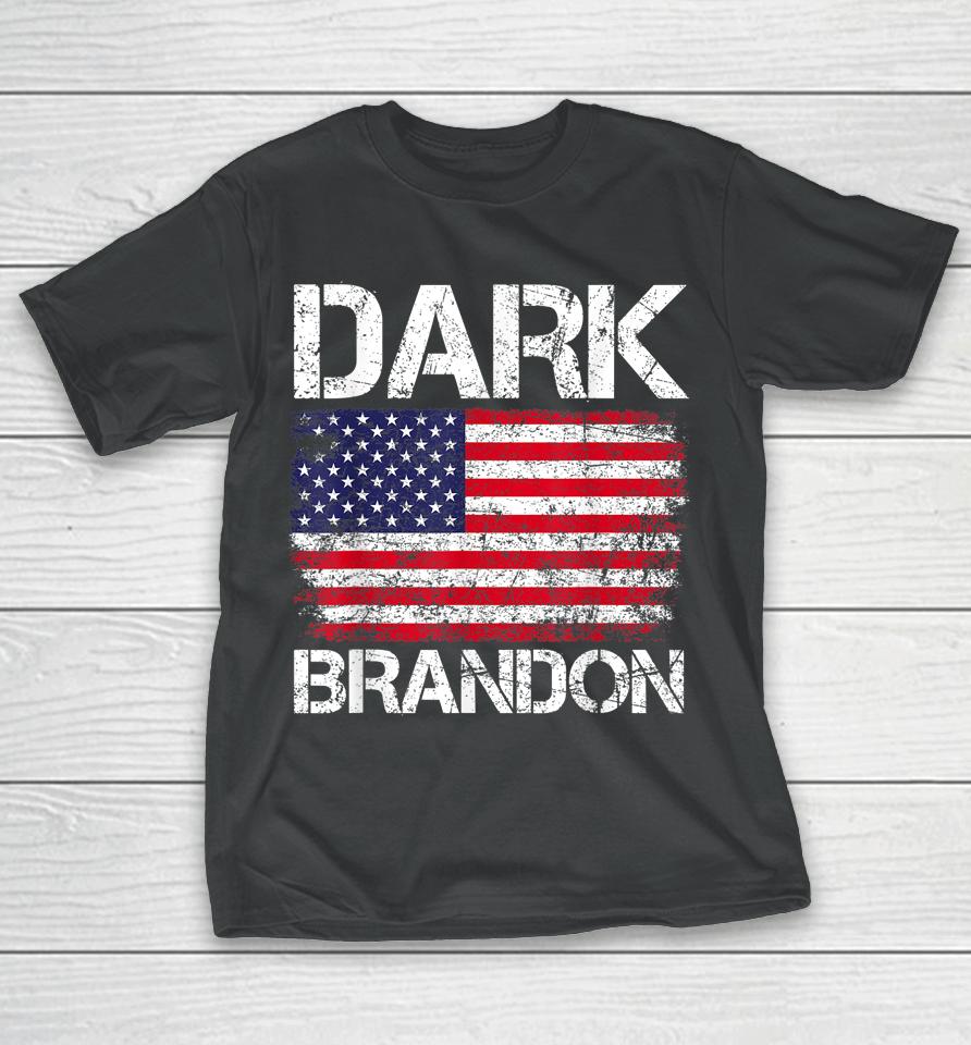 Dark Brandon Biden T-Shirt Is Rising Usa Flag Political T-Shirt