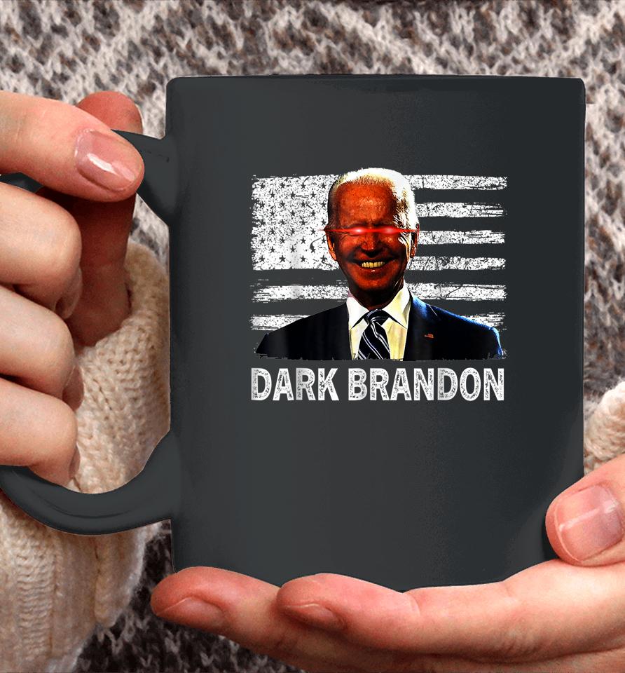 Dark Brandon Funny Biden Saving America Flag Political Coffee Mug