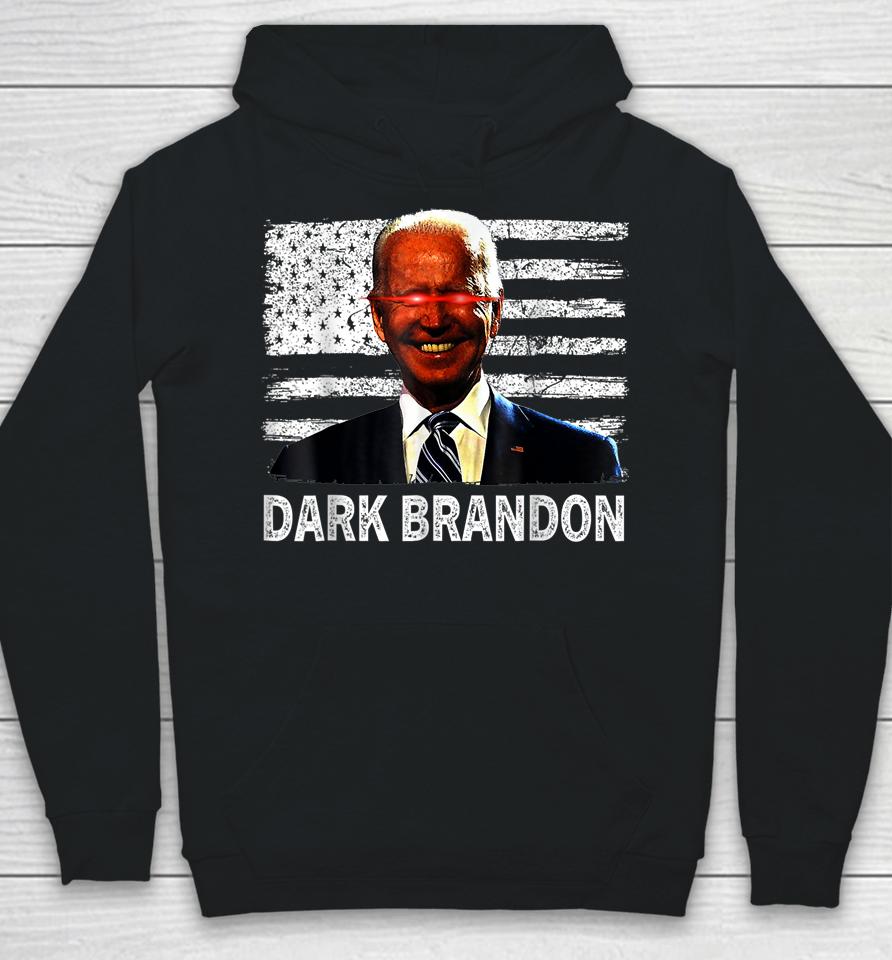 Dark Brandon Funny Biden Saving America Flag Political Hoodie