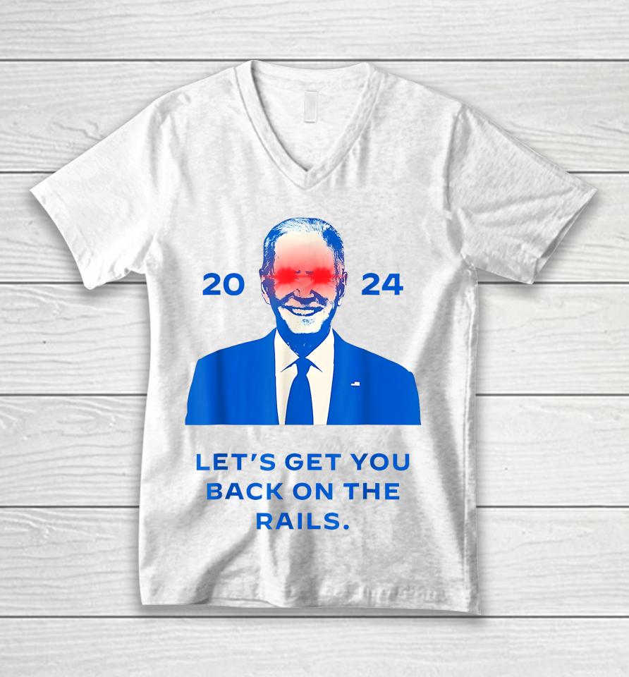 Dark Brandon T-Shirt Biden Campaign 2024 Unisex V-Neck T-Shirt