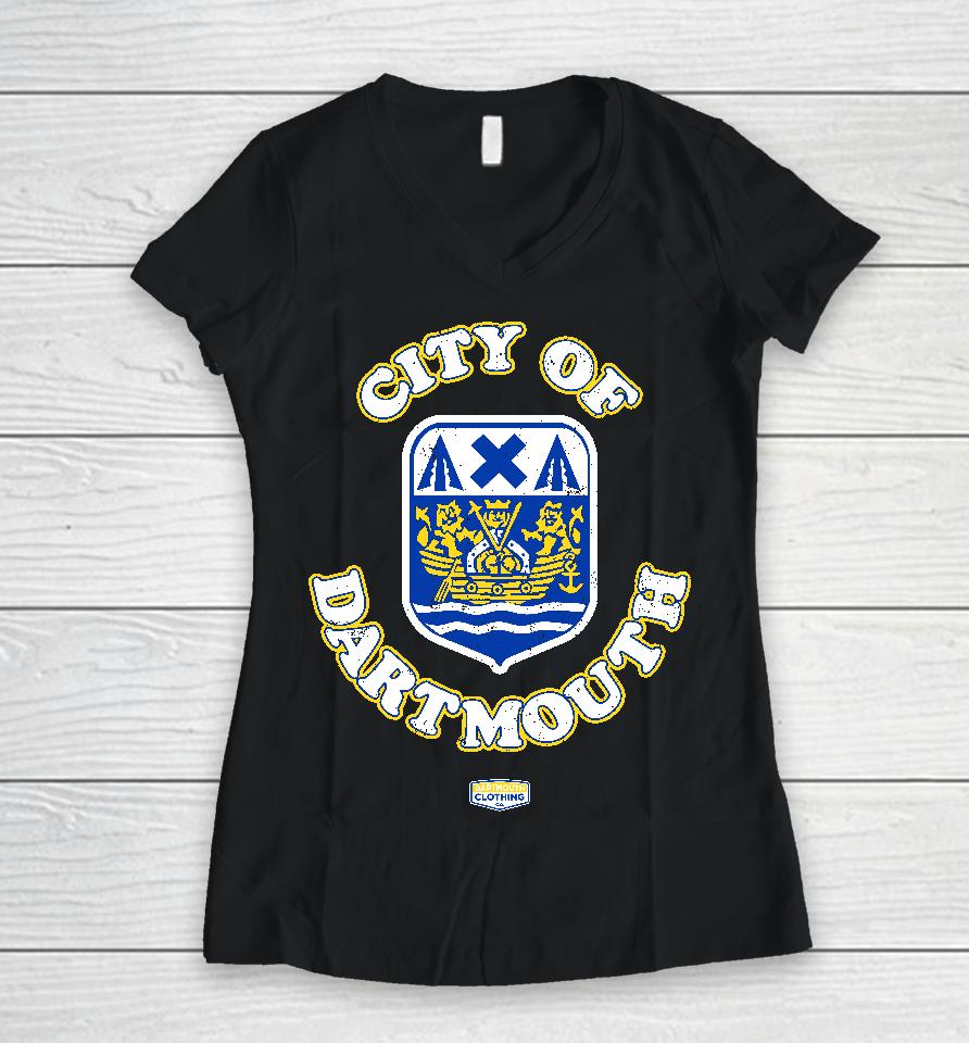 Dartmouth Clothing Merch City Of Dartmouth Katy Jean Women V-Neck T-Shirt