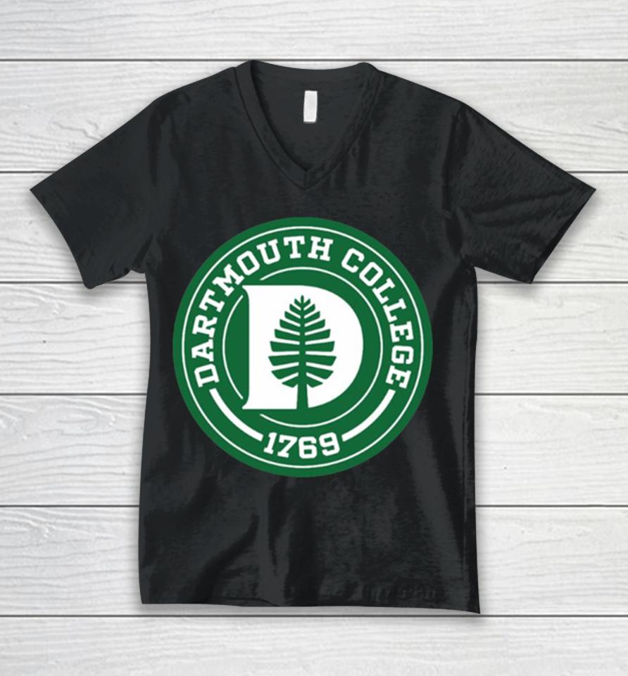 Dartmouth College Circle Dartmouth Unisex V-Neck T-Shirt