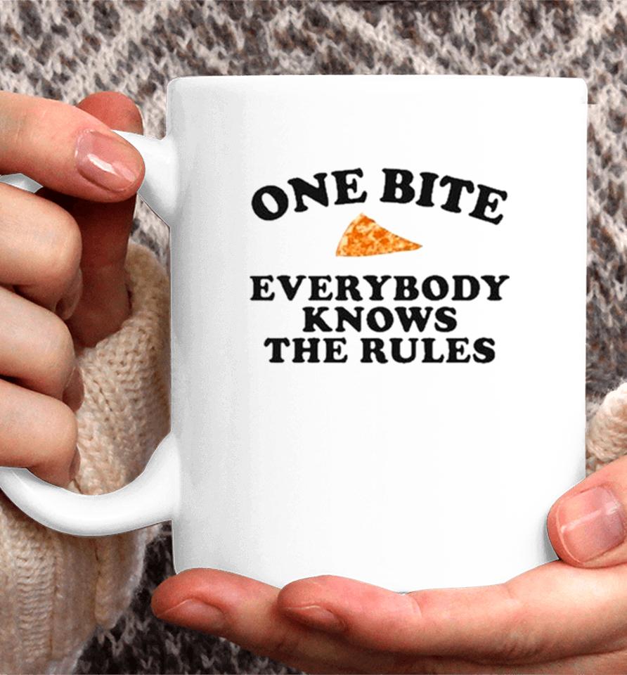 Dave Portnoy One Bite Everyone Knows The Rules Coffee Mug