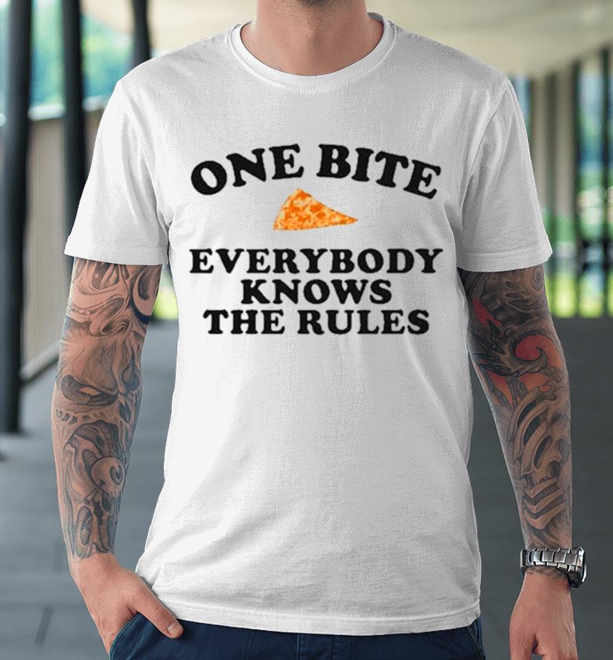 Dave Portnoy One Bite Everyone Knows The Rules Premium T-Shirt