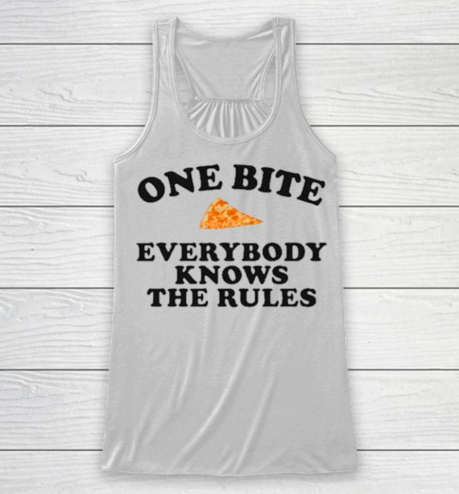 Dave Portnoy One Bite Everyone Knows The Rules Racerback Tank