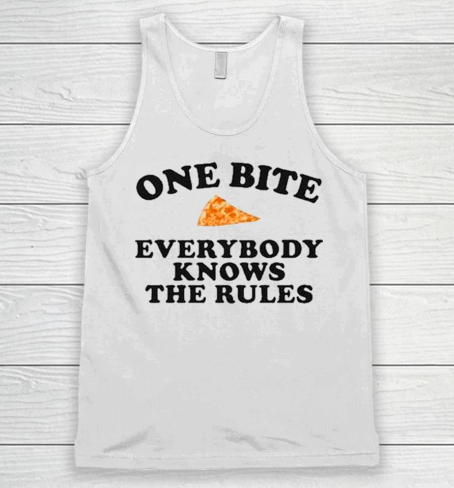 Dave Portnoy One Bite Everyone Knows The Rules Unisex Tank Top