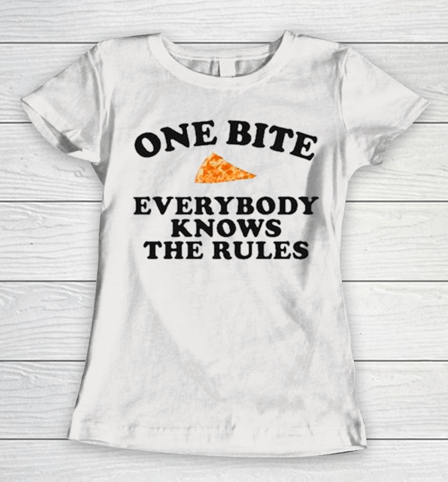 Dave Portnoy One Bite Everyone Knows The Rules Women T-Shirt