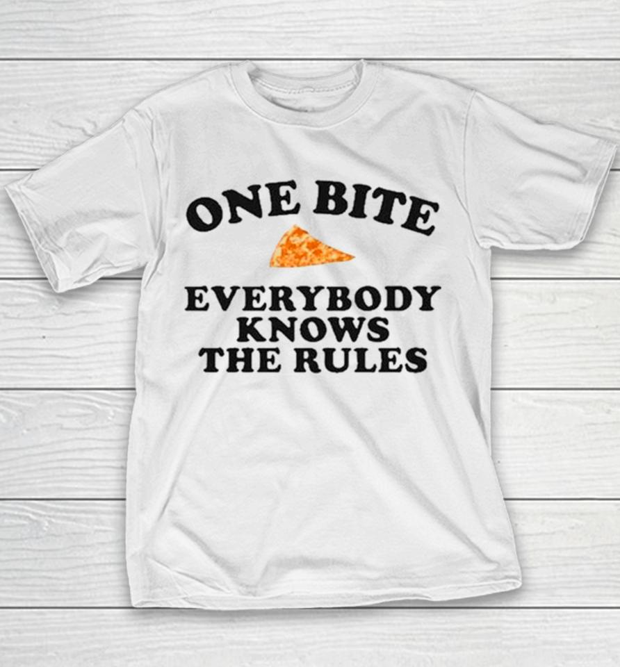 Dave Portnoy One Bite Everyone Knows The Rules Youth T-Shirt
