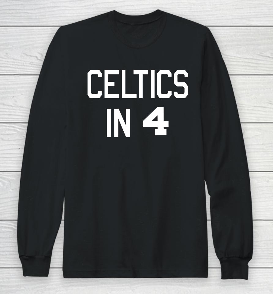 Dave Portnoy Wearing Celtics In 4 Long Sleeve T-Shirt