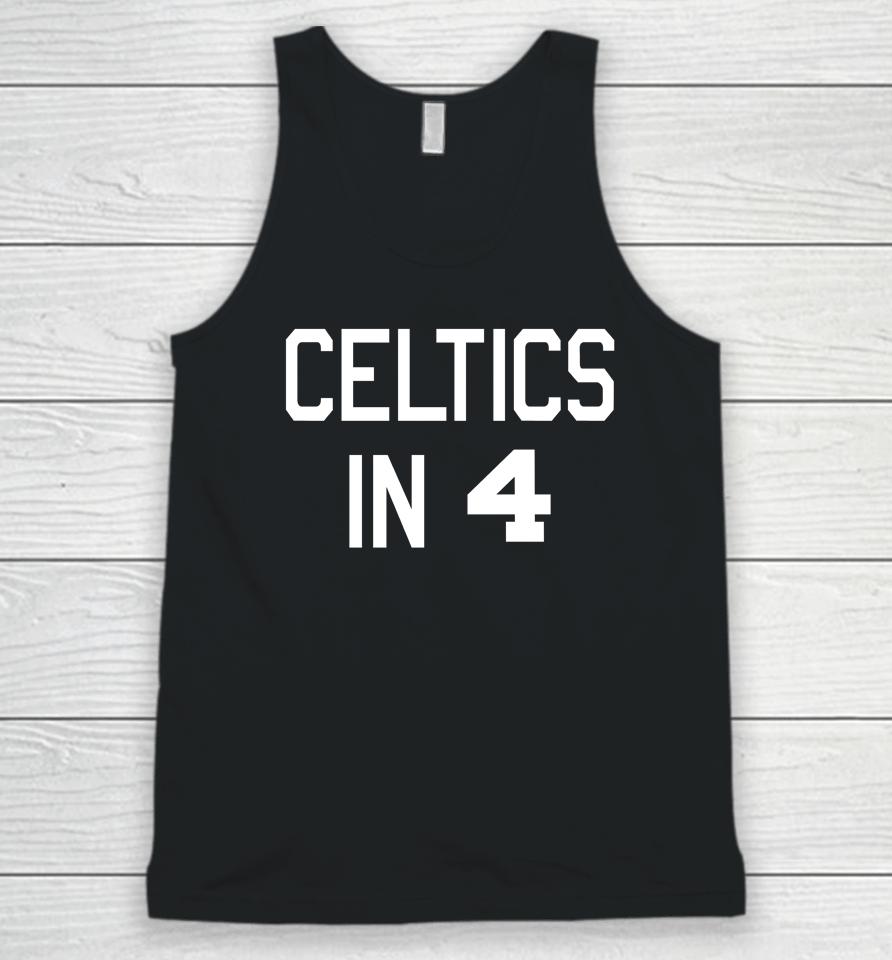 Dave Portnoy Wearing Celtics In 4 Unisex Tank Top
