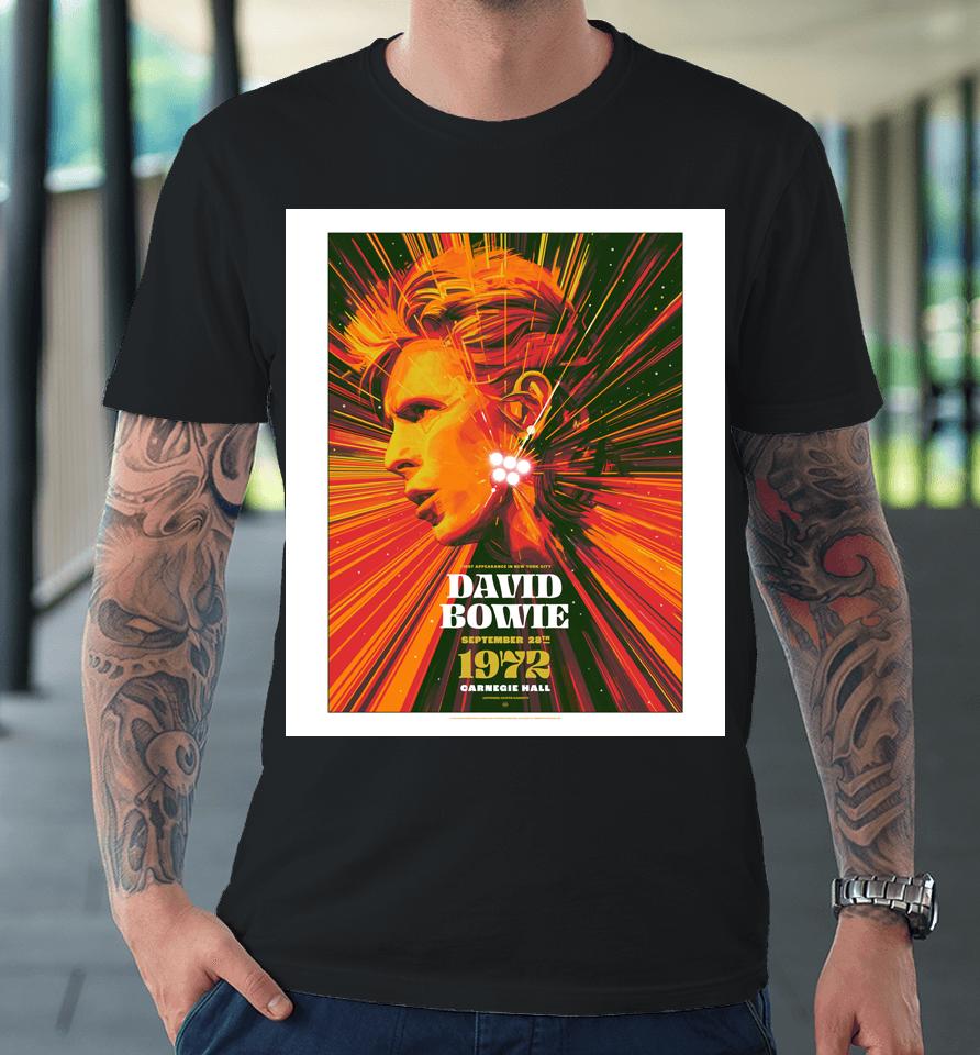 David Bowie New York City 1972 Premium T-Shirt