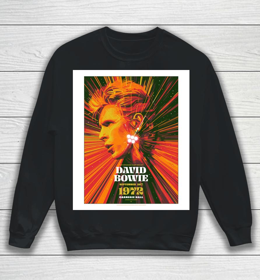 David Bowie New York City 1972 Sweatshirt