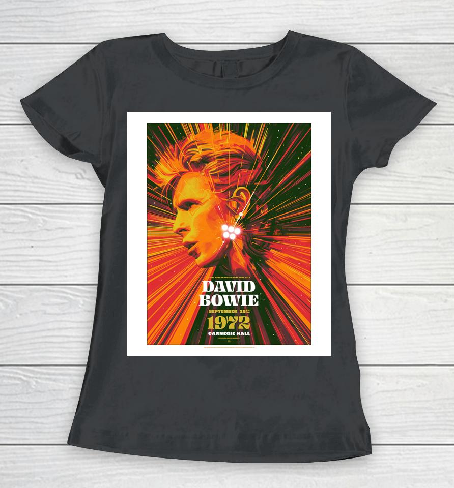 David Bowie New York City 1972 Women T-Shirt