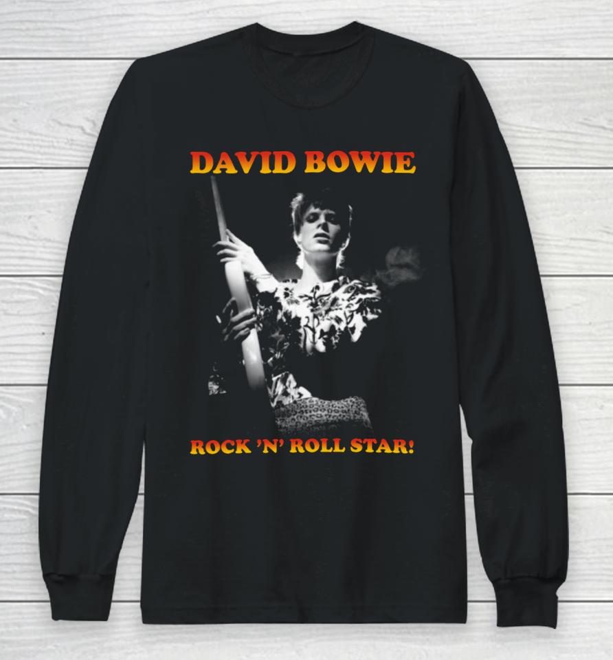David Bowie Rock N' Roll Star Long Sleeve T-Shirt