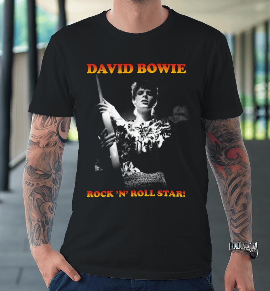 David Bowie Rock N' Roll Star Premium T-Shirt