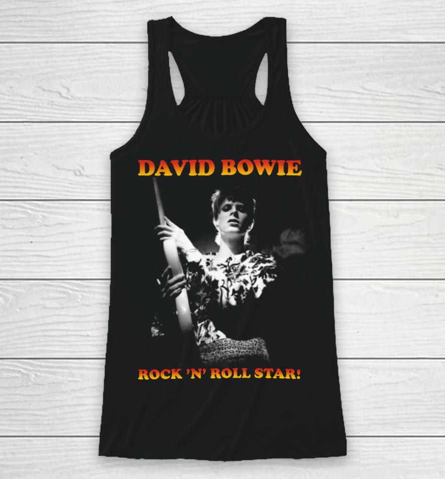 David Bowie Rock N' Roll Star Racerback Tank