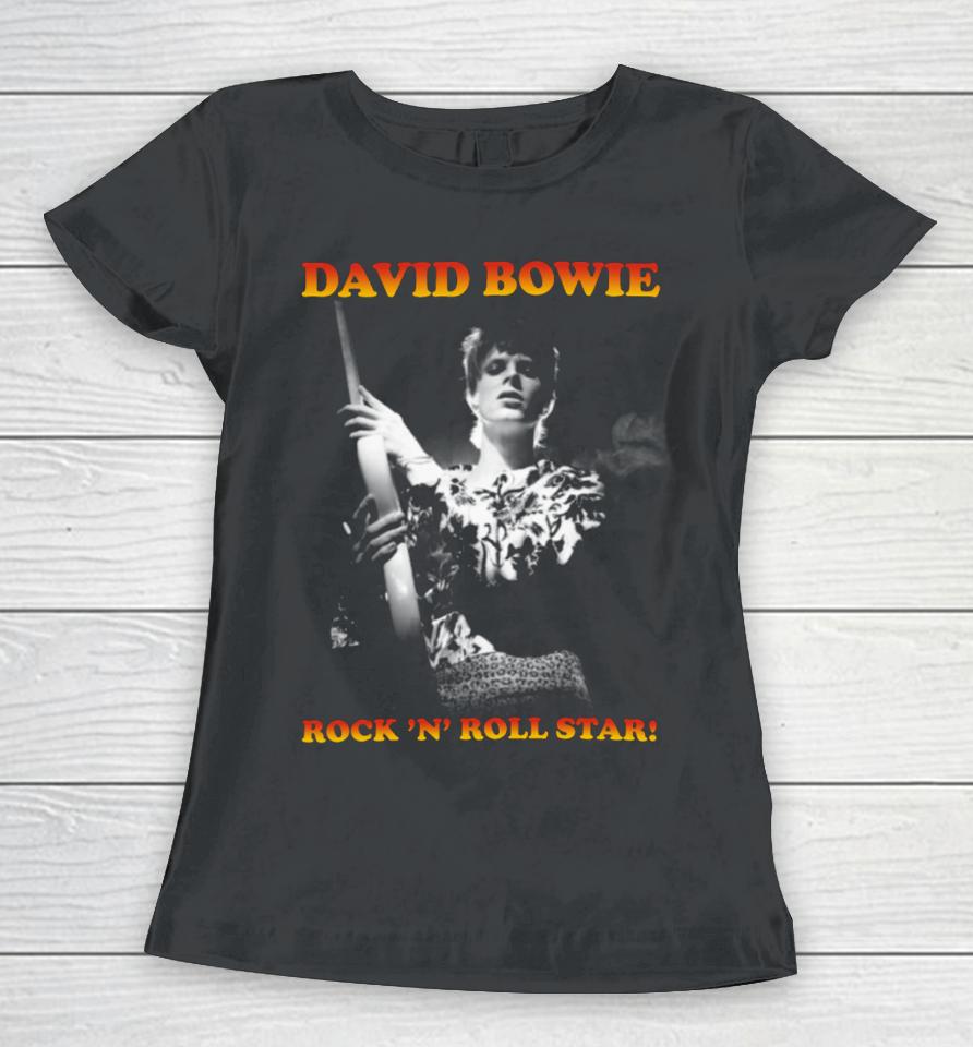 David Bowie Rock N' Roll Star Women T-Shirt
