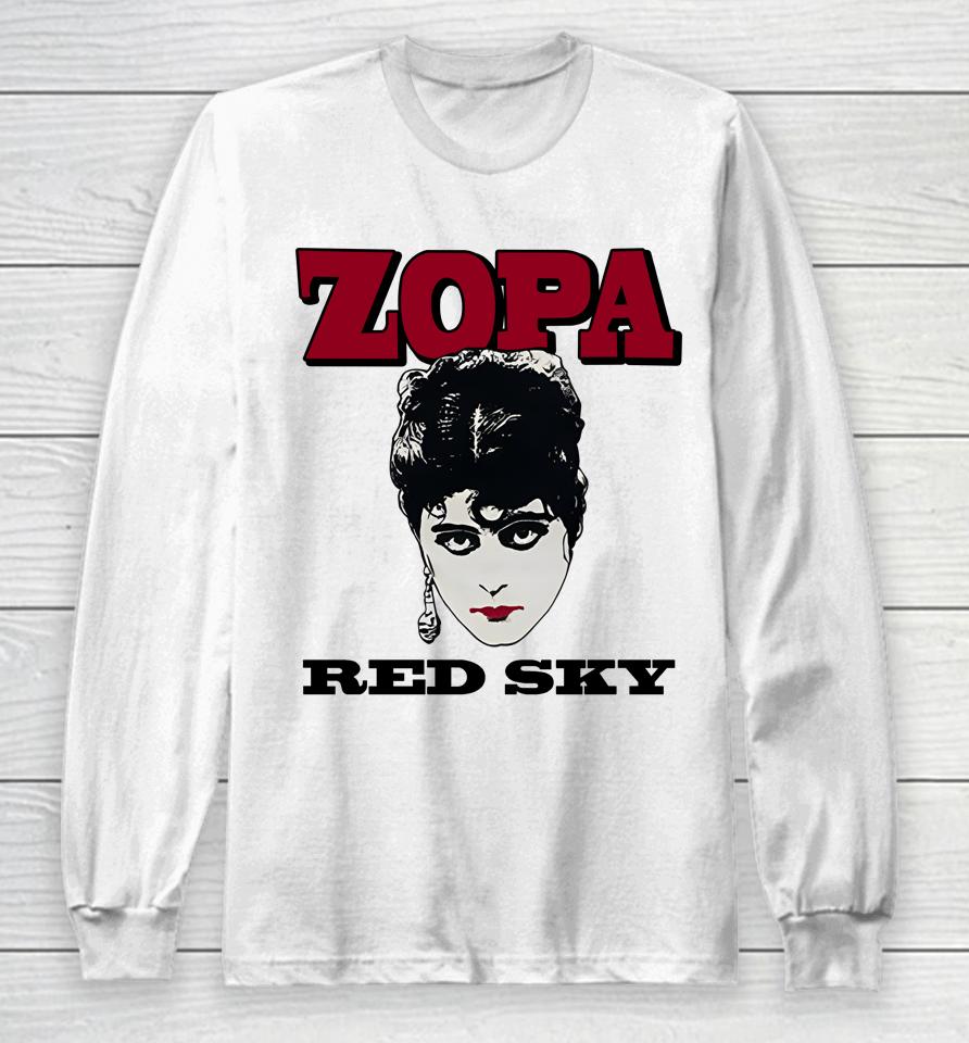 David Chase Zopa Red Sky Long Sleeve T-Shirt