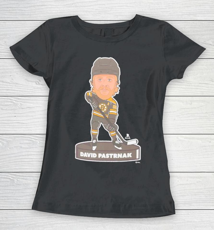 David Pastrnak Boston Bruins Player Bobblehead Women T-Shirt