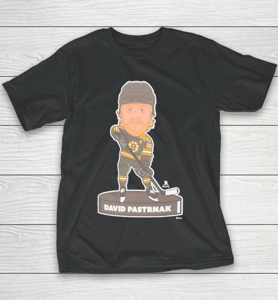 David Pastrnak Boston Bruins Player Bobblehead Youth T-Shirt