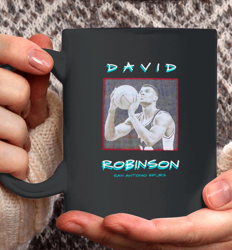 David Robinson San Antonio Spurs Vintage Logo Coffee Mug