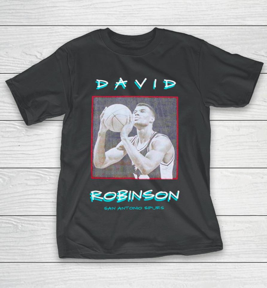 David Robinson San Antonio Spurs Vintage Logo T-Shirt