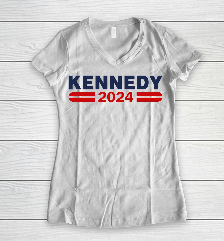 David Weigel Kennedy 2024 Women V-Neck T-Shirt