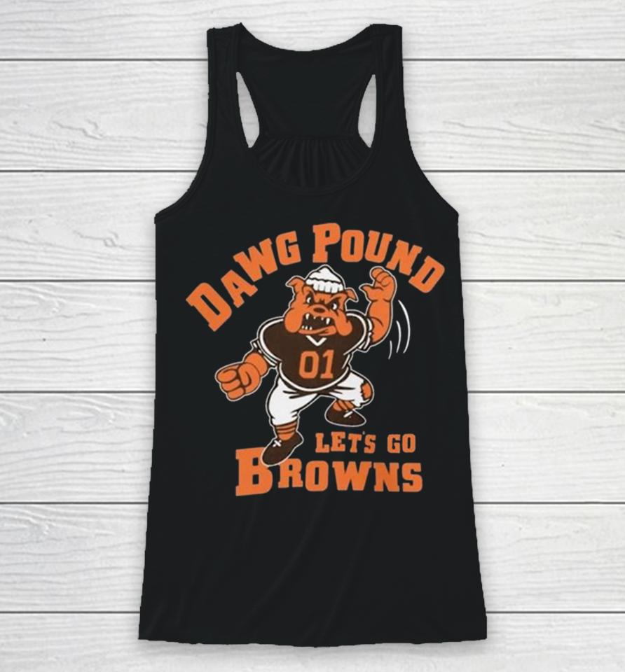 Dawg Pound Let’s Go Cleveland Browns Racerback Tank