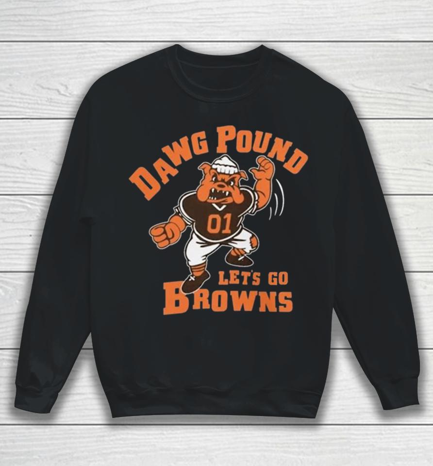 Dawg Pound Let’s Go Cleveland Browns Sweatshirt