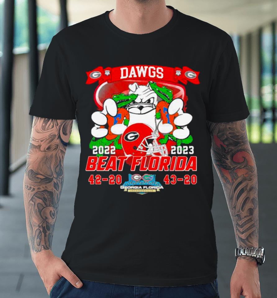 Dawgs Beat Florida 2022 2023 Georgia Bulldogs 43 20 Florida Final Score Premium T-Shirt