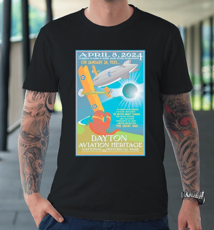 Dayton Aviation Heritage National Historical Park April 8 2024 Total Solar Eclipse Premium T-Shirt